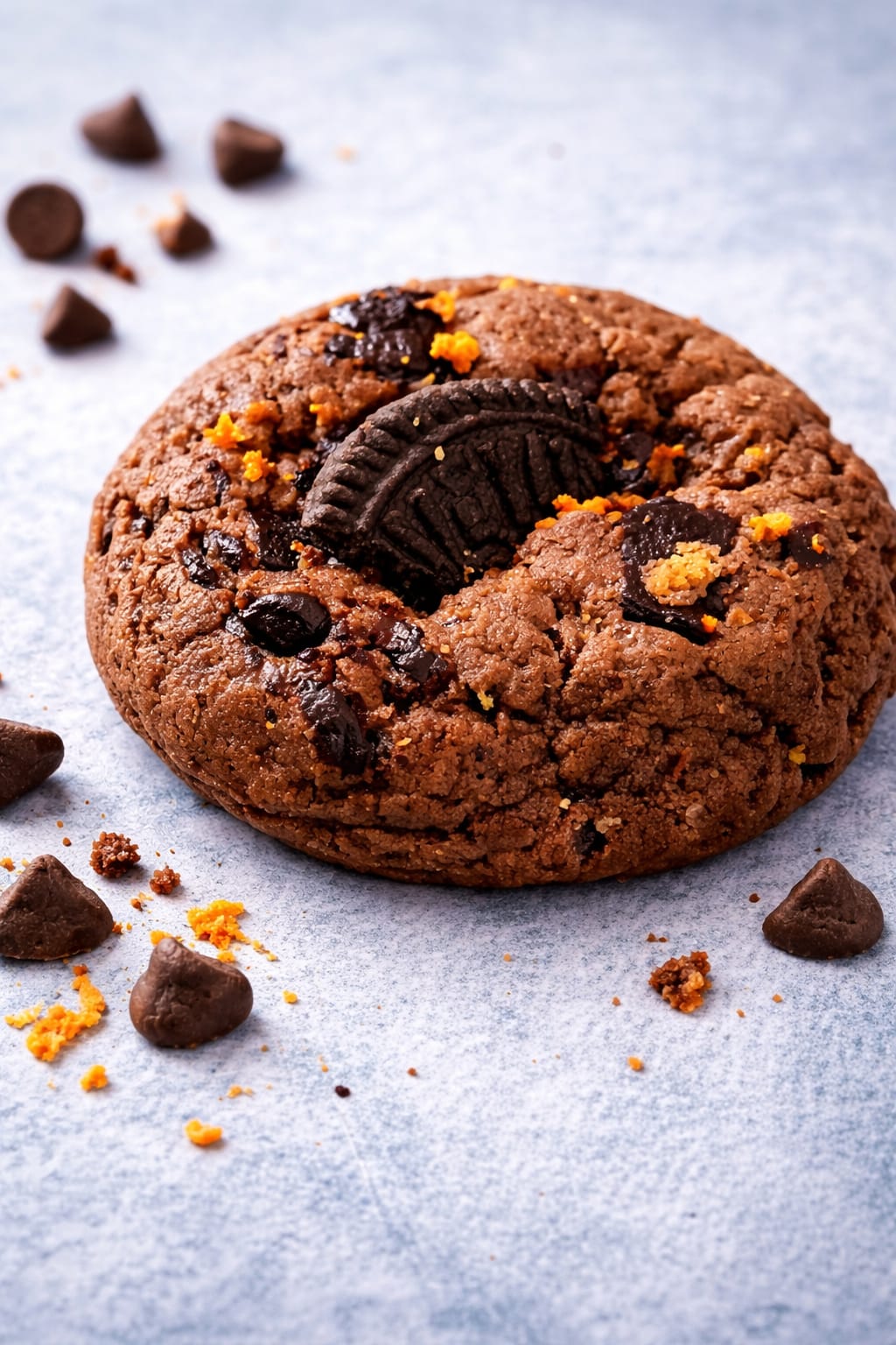 orange zest choco cookie